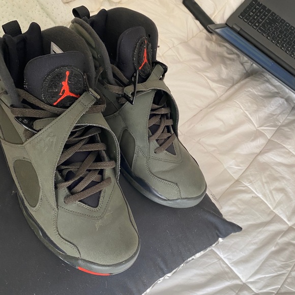 Olive green retro 8s size 11.5 main image 6